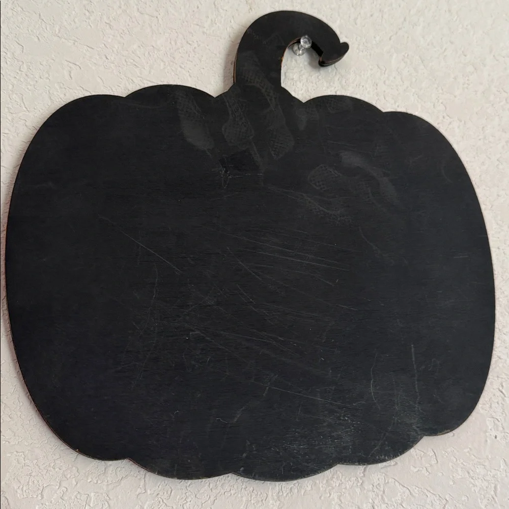 Handcrafted Wooden Sign of Halloween Haunted House Pumpkin Wall Decor